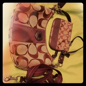 Coach purse and coin purse